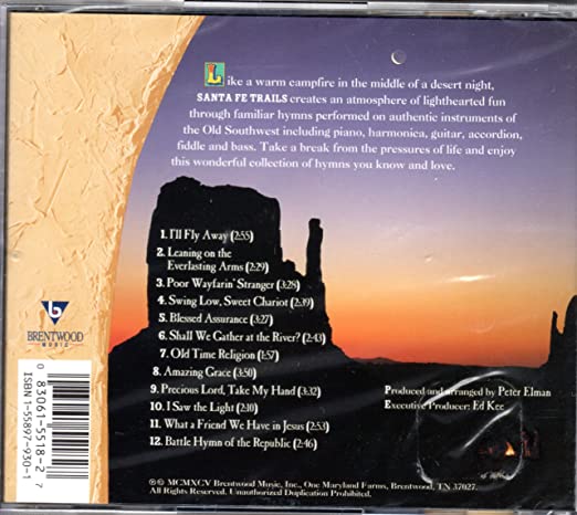 SANTA FE TRAILS INSTRUMENTAL CD – PETER ELMAN – Gospel Music Warehouse