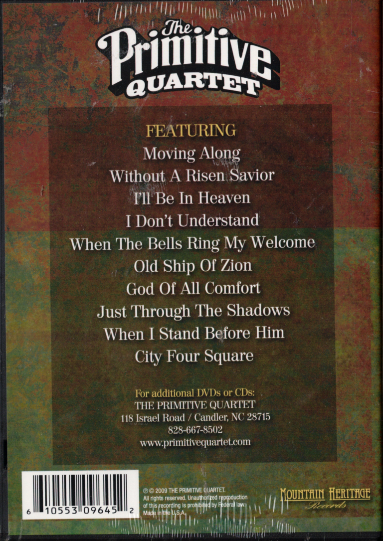 PRIMITIVE QUARTET God of All Comfort Live in Knoxville, Tennessee