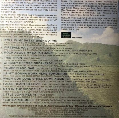 RURAL RHYTHM PRESENTS UP ON THE MOUNTAIN VOL ONE CD - Image 2